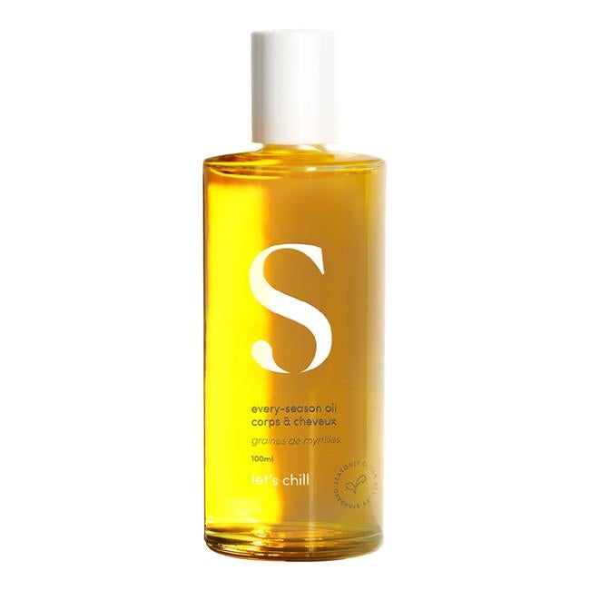 Cuerpo seco para el cuerpo y el cabello de temporada.